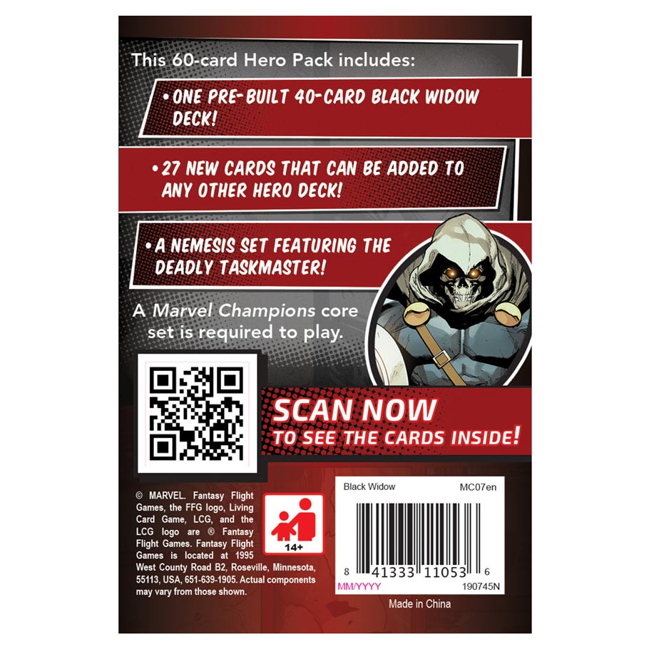 Marvel Champions : The Card Game - Black Widow Hero Pack